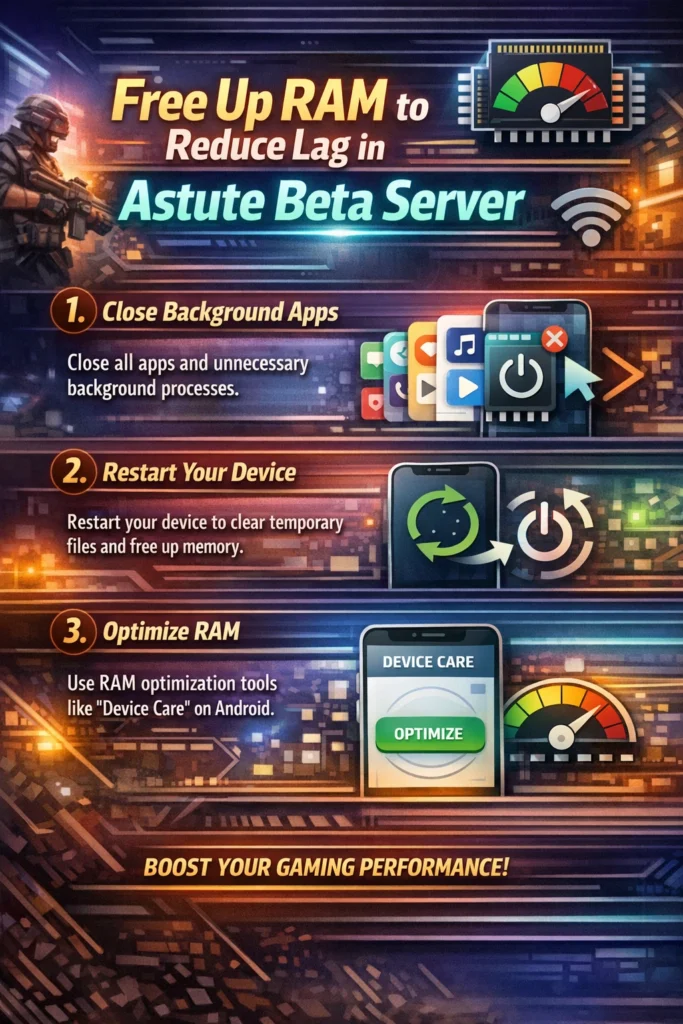 Free Up RAM to reduce lag in astute beta server