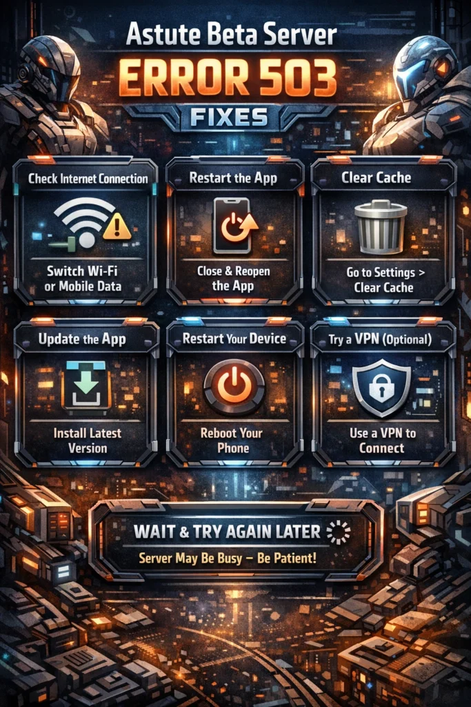 How to Fix Astute Beta Server Error Code 503: Easy & Effective Solutions