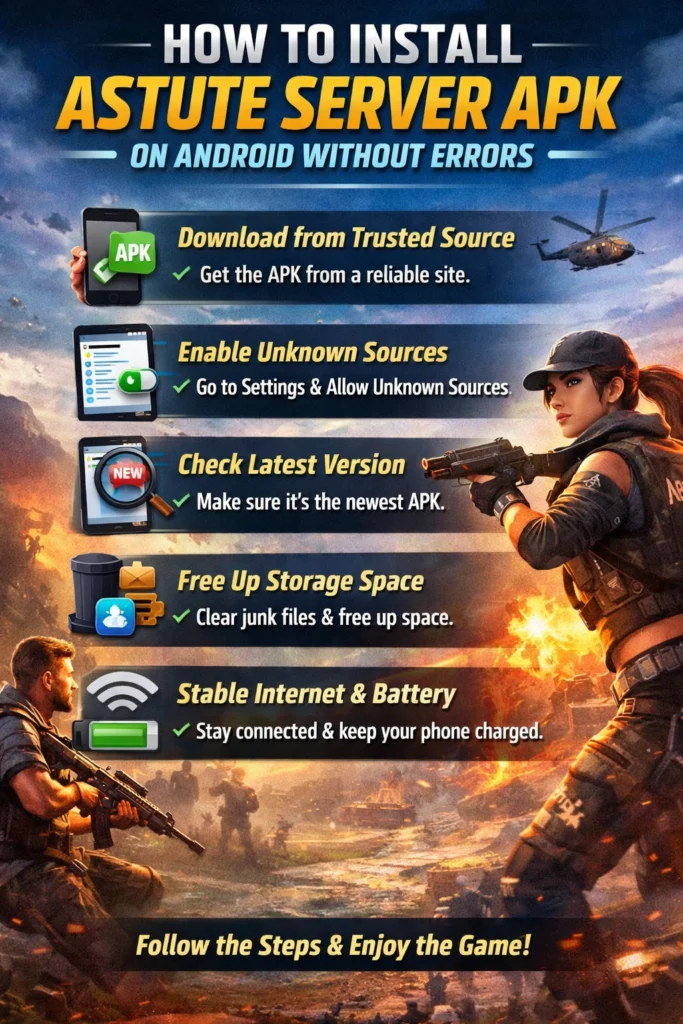 How to Install Astute Server APK on Android