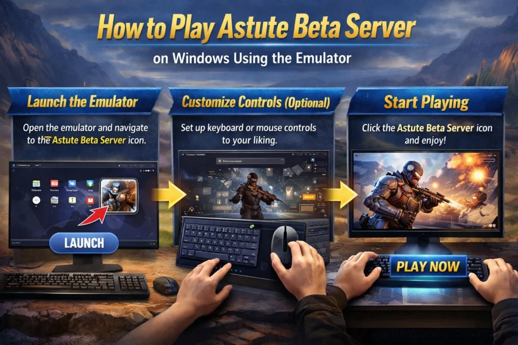 How to Play Astute Beta Server on Windows Using the Emulator