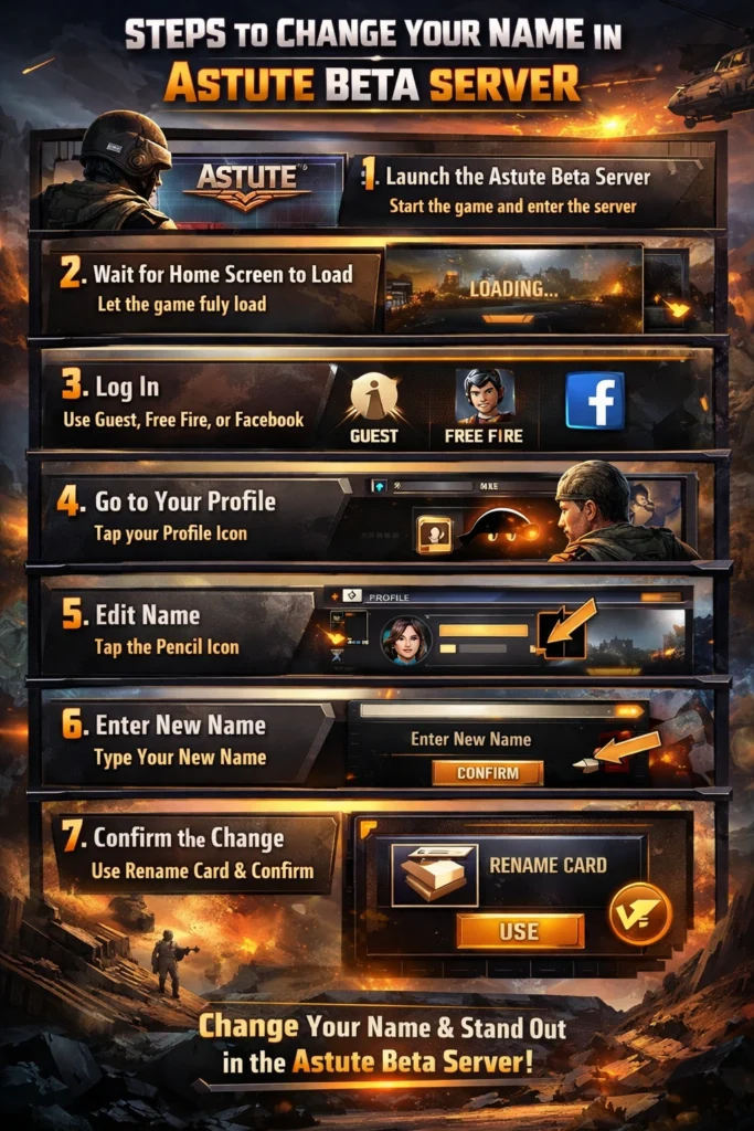 Steps to Change Your Name in Astute Beta Server