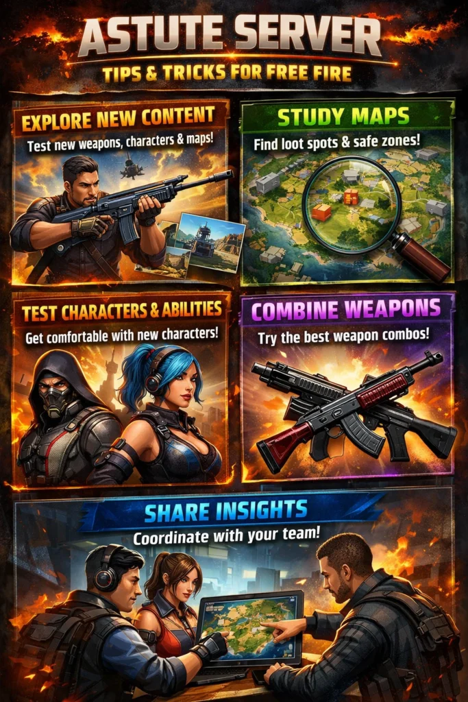 Tips & Tricks to Maximize Astute Server Gives Free Fire players get an early advantage