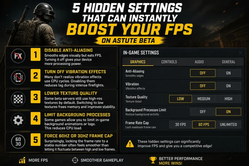 5 Hidden Settings That Can Instantly Boost Your FPS on Astute Beta