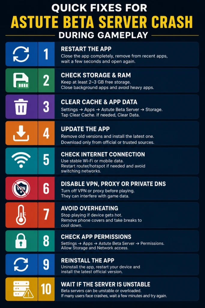 Quick Fixes for Astute Beta Server Crash During Gameplay